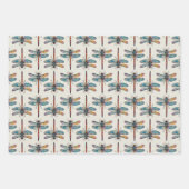 Colorful Dragonfly Pattern Inpakpapier Vel (Voorkant)