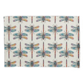 Colorful Dragonfly Pattern Kussensloop (Voorkant-Links)
