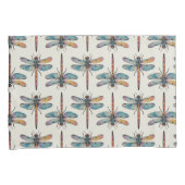 Colorful Dragonfly Pattern Kussensloop (Voorkant-Rechts)