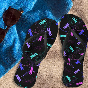 Colorful Dragonfly Pattern-Teenslippers Teenslippers