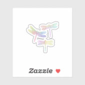 Colorful Dragonfly  Sticker (Vel)