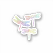 Colorful Dragonfly  Sticker (Voorkant)
