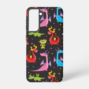 Colorful Dragons Samsung Galaxy Hoesje