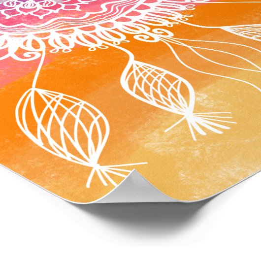 Colorful Dream Catcher Art Poster (Hoek)