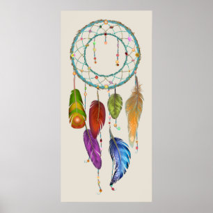 Colorful Dream Catcher Poster