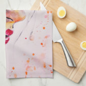 Colorful Dreams Girl Kitchen Towel Painting Theedoek (Quarter Fold)