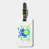 Colorful Drum Kit Bagagelabel (Voorkant verticaal)