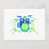 Colorful Drum Kit Briefkaart (Voorkant)