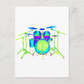 Colorful Drum Kit Briefkaart (Voorkant)