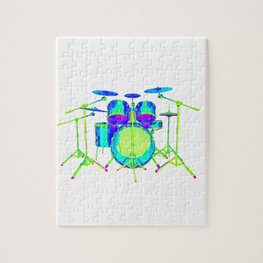 Colorful Drum Kit Legpuzzel (Verticaal)