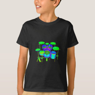 Colorful Drum Kit T-shirt