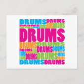 Colorful Drums Briefkaart (Voorkant)