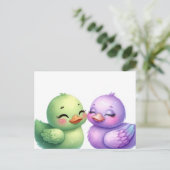 Colorful Ducklings Briefkaart (Staand voorkant)