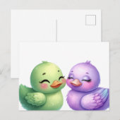 Colorful Ducklings Briefkaart (Voorkant / Achterkant)