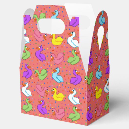 Colorful Ducks Favor Box Bedankdoosjes (Geopend)