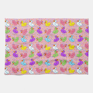 Colorful Ducks Kitchen Towel Theedoek
