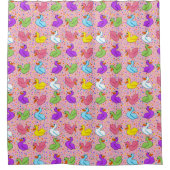 Colorful Ducks Shower Curtain Douchegordijn (Voorkant)