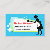 Colorful Dusting Maid Professional Cleaning Busine Visitekaartje (Voorkant)