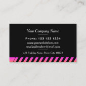 Colorful Dynamic Striped Modern Visitekaartje (Achterkant)