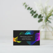 Colorful Dynamic Wave Motion Eye Catching Visitekaartje (Staand voorkant)