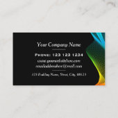 Colorful Dynamic Wave Motion Eye Catching Visitekaartje (Achterkant)