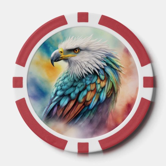 Colorful Eagle Poker Chips (Voorkant)