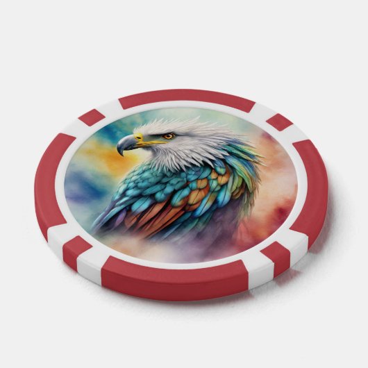 Colorful Eagle Poker Chips (Enkel)