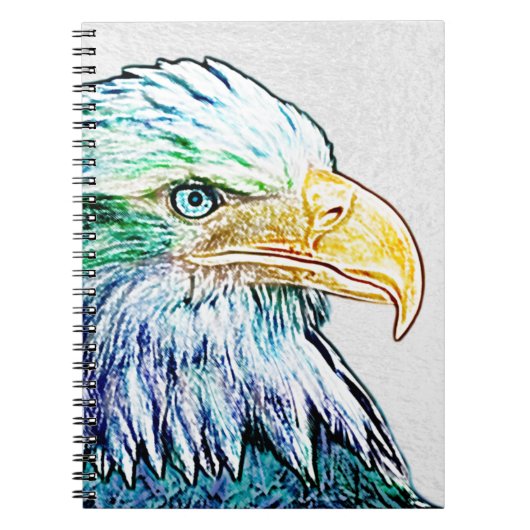Colorful Eagle Sketch Notitieboek (Voorkant)