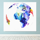 Colorful Earth  Canvas Afdruk (Insitu (Houten vloer))