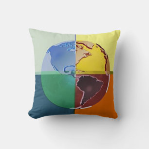 Colorful Earth Pillow Kussen