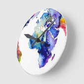 Colorful Earth Ronde Klok (Hoek)