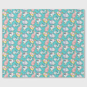 Colorful Easter Bunnies Cadeaupapier (Vlak)