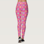 Colorful Easter Bunnies Pattern | Leggings (Achterkant)