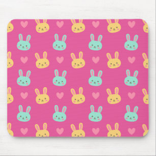Colorful Easter Bunnies Pattern   Mousepad Muismat
