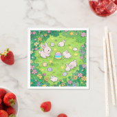 Colorful Easter Bunnies Servet (Insitu)