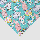 Colorful Easter Bunnies Tissuepapier (Detail)