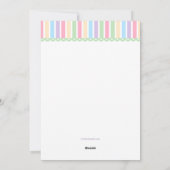 Colorful Easter Bunnies Zwangerschap Aankondiging (Achterkant)