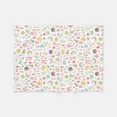 Colorful Easter Clipart Patroon Fleece Deken (Voorkant (Horizontaal))