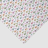 Colorful Easter cross patterned Tissuepapier (Detail)