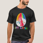 Colorful Easter Egg Happy Easter T-shirt (Voorkant)