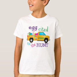 Colorful Easter Egg Hunt Bunny Truck T-shirt