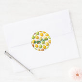 Colorful Easter Egg Hunt Classic Round Sticker  (Envelop)