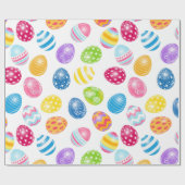 Colorful Easter Eggs Cadeaupapier (Vlak)