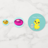 Colorful Easter Eggs, Chick en Paasbunny Confetti (Voorkanten)