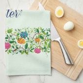 Colorful Easter Eggs- & Flowers-patroon Theedoek (Quarter Fold)
