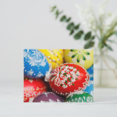 Colorful Easter Eggs, Happy Easter, Holiday Feestdagenkaart (Staand voorkant)