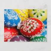 Colorful Easter Eggs, Happy Easter, Holiday Feestdagenkaart (Voorkant)