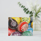 Colorful Easter Eggs, Happy Easter, Holiday Feestdagenkaart (Staand voorkant)
