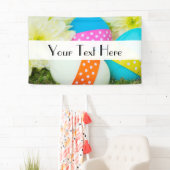 Colorful Easter Eggs, Happy Easter, Holiday Spandoek (Insitu)