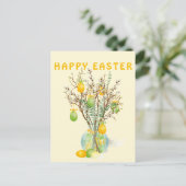 Colorful Easter Eggs Holiday Briefkaart (Staand voorkant)